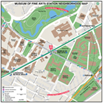 MBTA Museum of Fine Arts Neighborhood Map